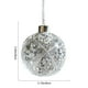 thumbnail image 3 of Decoraciones navideñas, adornos navideños, adornos navideños de cristal transparente, bolas colgantes de lentejuelas blancas con forma de diamante, decoración para el árbol de Navidad, decoración navi, 3 of 6