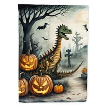 15.5 x 11.25 in. Unisex Dinosaurs Spooky Halloween Garden Flag