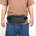 thumbnail image 3 of Riñonera deportiva para correr, bolsa para teléfono móvil, impermeable, multifuncional, gris oscuro, 3 of 5