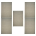 thumbnail image 1 of Furnish My Place Corner Indoor/Outdoor Commercial Beige Color Rug, Corner Area Rug, Home Decor Mat, Pet-Friendly Carpet for Living Room, Bedroom, Made in USA, 2' x 3' Rectangle - Set of 5, 1 of 6