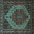 thumbnail image 1 of Ahgly Company Indoor Square Persian Light Blue Traditional Area Rugs, 8' Square, 1 of 4