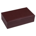 thumbnail image 2 of Silverman & Co. Double 6 Large Black Domino Set - Brown Case, 2 of 7