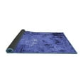thumbnail image 2 of Ahgly Company Indoor Square Oriental Blue Industrial Area Rugs, 4' Square, 2 of 4