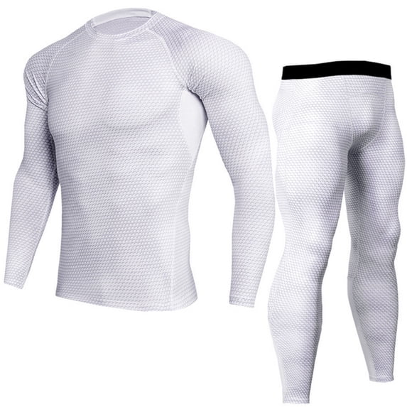 Tracksuit Sets For Men 2 Piece Workout Outfits Men's Leisure Sports Fitness Clothing Cycling Clothing Basketball Clothing Two-piece Quick-drying Long-sleeved Trousers