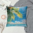 thumbnail image 2 of Orinice Palm Tree Beach Graphic Decorative Cushion Throw Pillow Cover 22x22in, 2 of 5