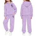thumbnail image 4 of Tiijoy Little Boys Outfits Casual Active Hoodie Jogger Sweatpants Tracksuit, Sizes 5-6, 4 of 4