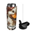 thumbnail image 2 of Sikiie Cartoon Scottish Duck Print 18OZ Insulated Straw Cup, Portable Leak-proof Sports Water Bottle, Stainless Steel Water Cup Suitable for Home and Outdoor, 2 of 8
