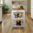 thumbnail image 3 of Sunrise Kitchen Island with American Harvest Hardwood Top, 3 of 8