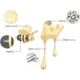 thumbnail image 2 of Pendientes asimétricos con carácter de abeja y miel de goteo de plata esterlina S925, 2 of 4