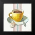 thumbnail image 2 of Nai, Danhui 15x15 Black Modern Framed Museum Art Print Titled - Wake Me Up Coffee IV with Stripes, 2 of 5