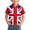 Red, variant on Boys Girls UK Flag Polo Shirt Youth Casual England Print Gentleman Top - Soft Polyester Breathable Contrast Collar