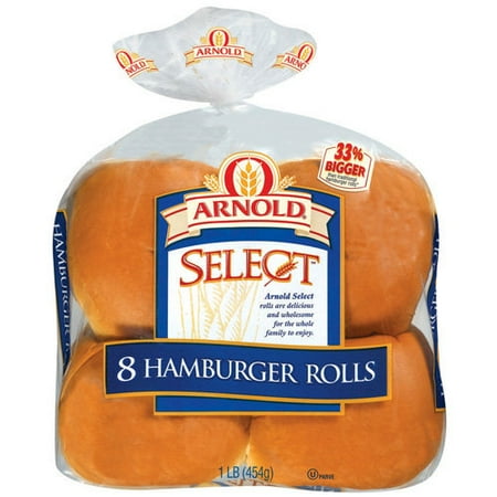 Arnold: Hamburger Rolls Select, 16 oz - Walmart.com