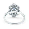 thumbnail image 3 of Emerald Cut Vintage Wedding Ring Simulated Aquamarine CZ 925 Sterling Silver Size 5, 3 of 5