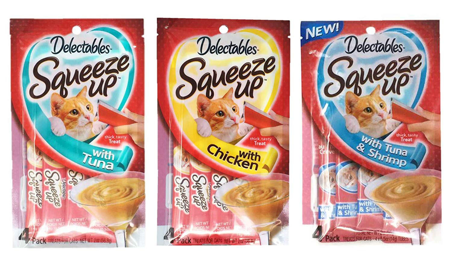 Hartz Delectables Squeeze up Lickable Treat SizePack of 3 Flavor