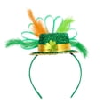 thumbnail image 4 of Diadema del Día de San Patricio Salvador sombrero de plumas para hombres y mujeres, 4 of 10