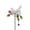 White-#1036, variant on Bird Garden Stakes, Metal Shaking Head Bird Decorative Yard Stakes, Rust Resistant Outdoor Garden Art for Lawn Patio Pathway, Colorful Bird and Wildflower Garden Accent (14.2 Inch)