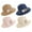 Beige, variant on Women Foldable Floppy Wide Brim Straw Sun Hat Travel Packable Adjustable Summer Beach Accessories Hat