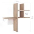 thumbnail image 5 of MinimaDecor Balance Wall Shelf for Wall Storage, 29", Floating Wall Mount Shelves, Wood, Oak, 5 of 6