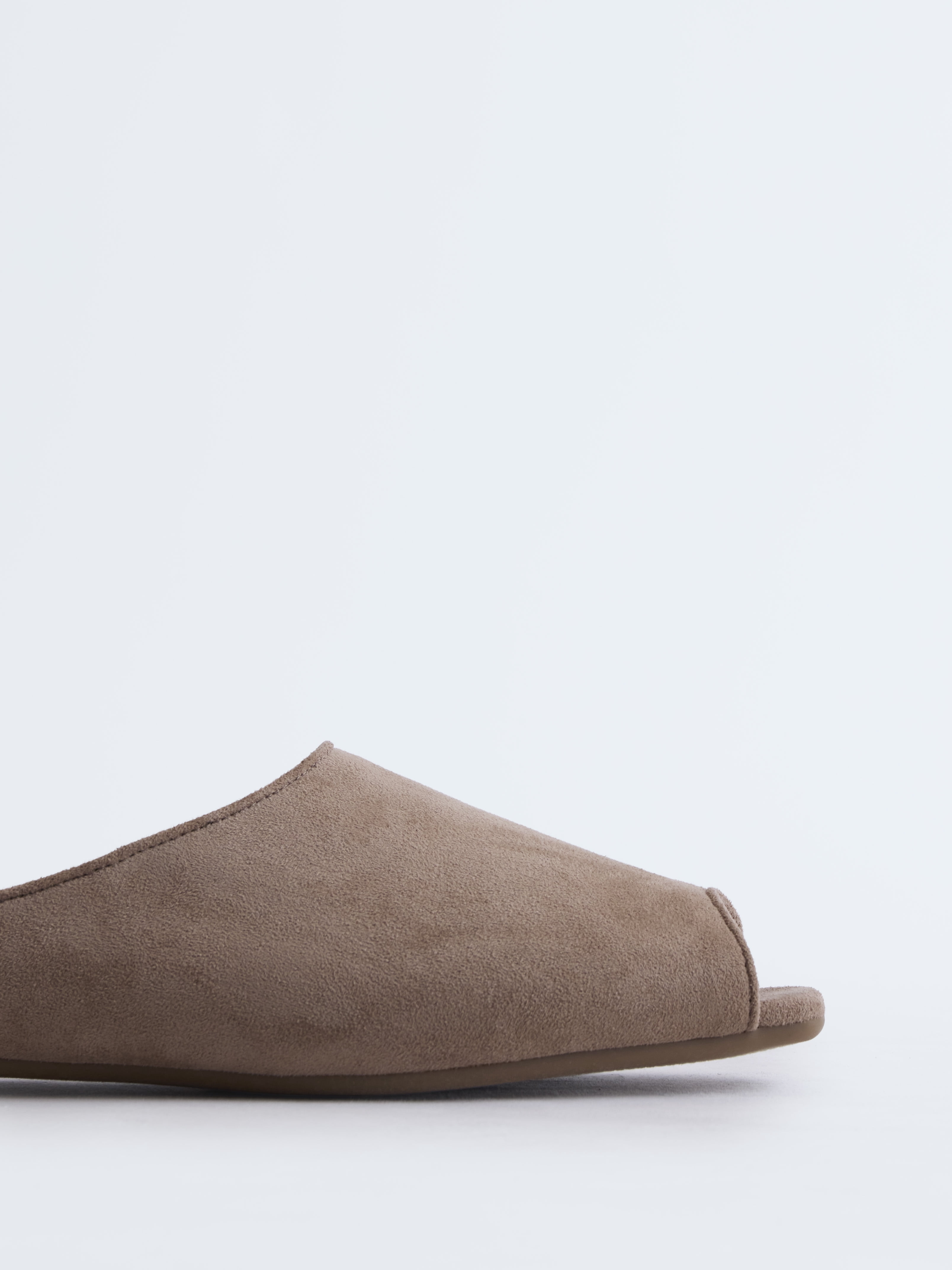 Scoop Women's Faux Leather Peep Toe Mules