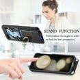 thumbnail image 2 of Dteck Built-in Screen Protector Case with Detachable Card Wallet for Samsung Galaxy Z Flip 6,Magnetic Leather+PC 2 in 1 Removable Card Slot Wallet Case Shockproof Mag Safe Ring Stand Cover,Black, 2 of 11
