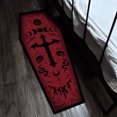 thumbnail image 4 of SugarBloom Coffin Halloween Runner Rug, 19.7x51.2 inch Washable Stain Resistant Gothic Carpet, Spooky Indoor Outdoor Floor Mat for Halloween Party Decor,F, 4 of 6
