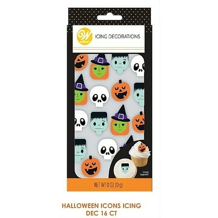 Wilton Icing Decorations 16/Pkg-Halloween - Icons