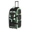 thumbnail image 2 of Travelers Club 30-inch Rolling Multi-Pocket Upright Duffel - Seafoam, 2 of 10