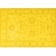 thumbnail image 1 of Ahgly Company Machine Washable Indoor Rectangle Persian Yellow Traditional Area Rugs, 8' x 10', 1 of 4