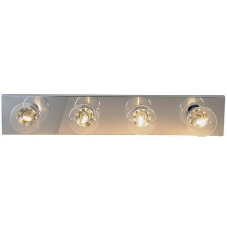 

ROYAL COVE VANITY STRIP LIGHT FIXTURE 24 POLISHED CHROME USES 4 60-WATT INCANDESCENT G25 BASE BULBS per 2 Each