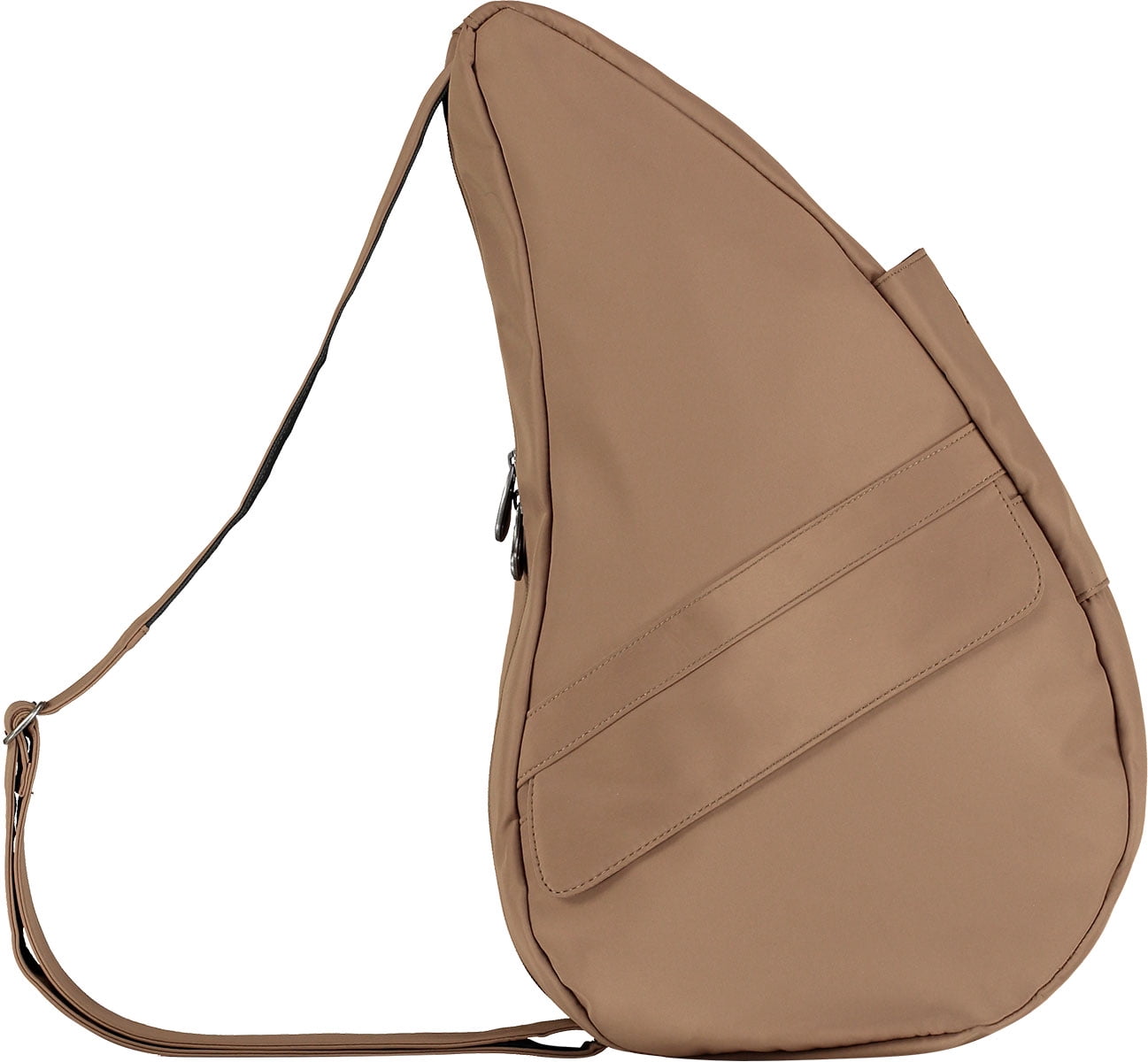 AmeriBag 19" Microfiber Crossbody Sling Healthy Back Bag (Taupe)
