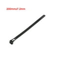 thumbnail image 5 of Uxcell Reusable Cable Ties Cable Zip Ties Flexible Cable Tie Wraps Nylon 7.87" x 0.28" Black 50pcs, 5 of 5