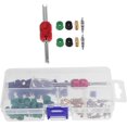 thumbnail image 1 of yeuweold Ensemble d'Accessoires de Climatisation Automobile 71 Pcs Détecteur de Fuite de Climatisation Remplacement de Joint d'Échappement Tuyau de Climatisation Portable Outil, 1 of 5