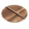 thumbnail image 4 of DOLITY Wood Pan Lid Thickened Kitchen Accessory Anti Scalding with Handle Wok Cover 26cm, 4 of 9