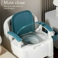 thumbnail image 3 of Bedside Commode Chair, 330lb Load Bearing Bedside Commode Waterproof  for Bedroom for Pregnant Women, 3 of 7