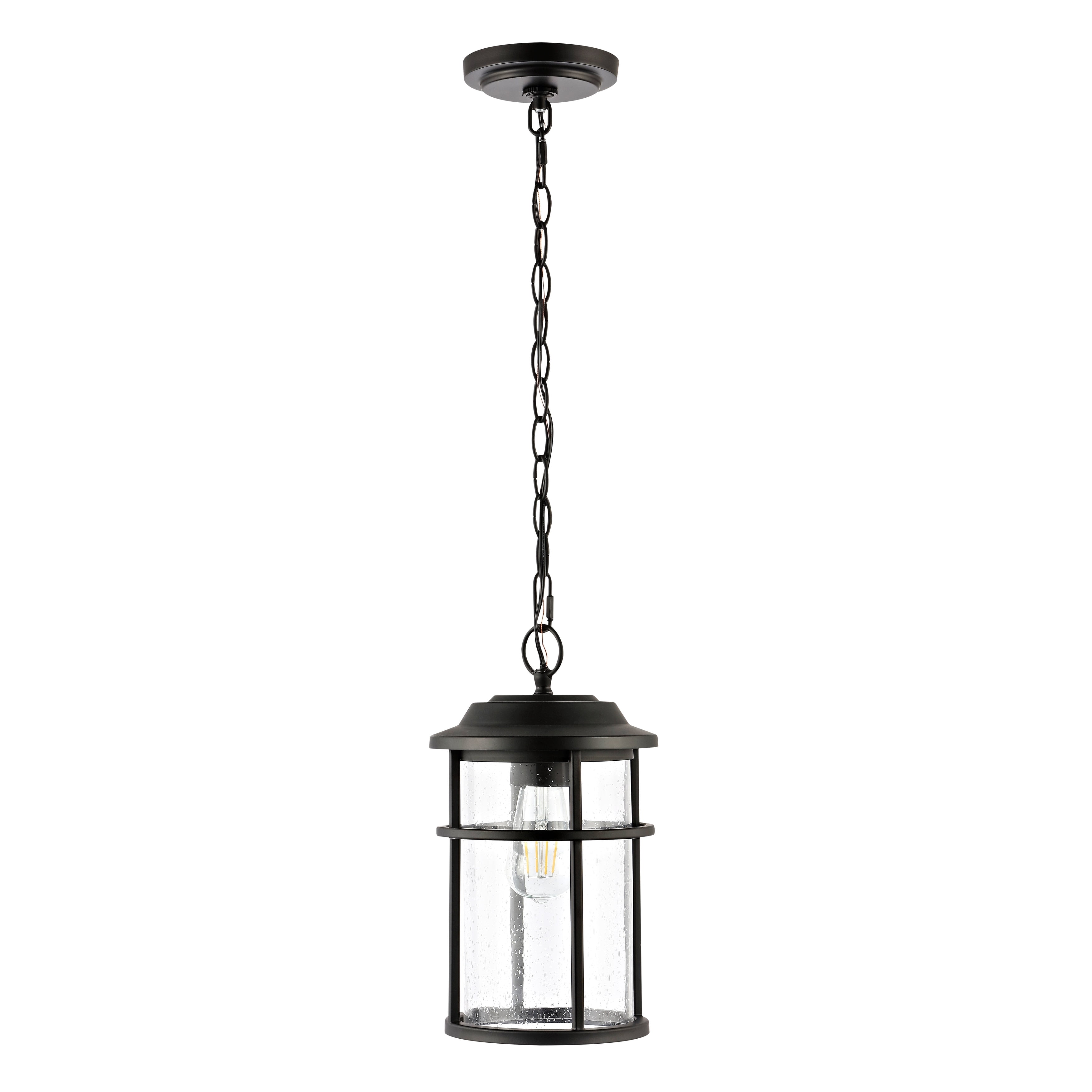 SAFAVIEH Cianna LED Matte Black Metal Wall Sconce with Clear Shade
