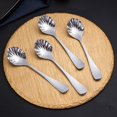 thumbnail image 2 of Wharick Dessert Spoon Mirror Polish Shell Shape Stainless Steel Home Fruit Spoon for Kids, 2 of 5