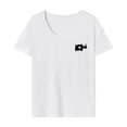 thumbnail image 1 of Camiseta de mujer, camiseta básica, souvenir, camiseta femenina de cuello redondo para viajes por carretera L, 1 of 7