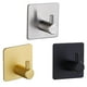 thumbnail image 4 of Ganchos Perchero de cocina sin perforaciones Soporte de baño montado en la pared Negro Hugtrwg  Para estrenar, 4 of 9