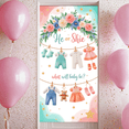thumbnail image 7 of Floral Design Gender Reveal Banner Cute Bear Baby Shower Decoration for Party Celebration Event Decorations Indoor Use, 7 of 7