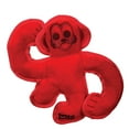 thumbnail image 2 of Hasbro Barrel of Monkeys Tough Plush & Squeak Dog Toy, 8 inches, Red, 2 of 4