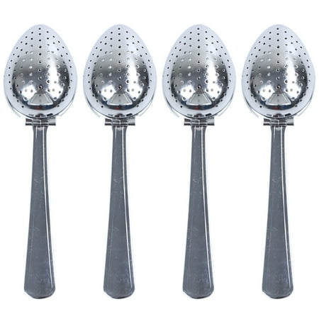 

Trjgtas 4X Stainless Steel Tea Infuser Strainer Spoon Loose Leaf Filter Herbs Spice New!