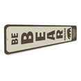 thumbnail image 3 of Be Bear Aware Vertical Novelty Decor, Metal Wall Sign - 4x18 Inches, 3 of 4