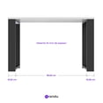 thumbnail image 4 of Escritorio Esencial V2 Moderno Minimalista Y Fácil Armado. Hpl 120x45 Cm Cubierta Color Blanco Espesor 1 Pulgada, 4 of 5