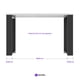 thumbnail image 4 of Escritorio Esencial V2 Moderno Minimalista Y Fácil Armado. Hpl 120x45 Cm Cubierta Color Blanco Espesor 1 Pulgada, 4 of 5
