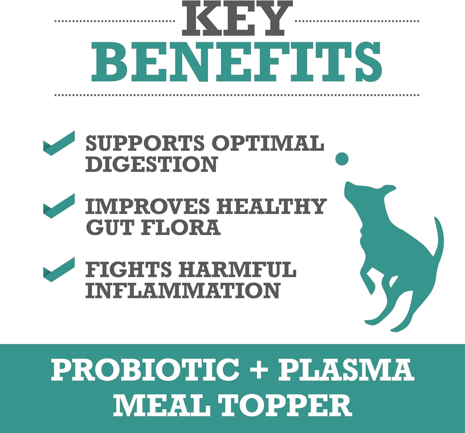 WINPRO Dog Prebiotic + Probiotic Powder Meal Topper, Support for Dog Gut Health, Immunity, and Seasonal Allergies, All Breeds, Ages, and Sizes, Made In The USA, 60 Scoops