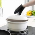 thumbnail image 4 of Mini Heat-Resistant Oven Mitts, Silicone Non-Slip Grip, 500F Short Kitchen Mitts for Baking & Cooking, 4 of 5