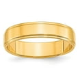 thumbnail image 5 of 10K Yellow Gold 5mm Flat with Step Edge Band Ring Size 10, 5 of 7