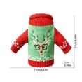 thumbnail image 3 of Cute Christmas Sweater Wine Bottle Cover, Handmade Wine Bottle Sweater For Christmas Decorations Cute Christmas Sweater Party Decorations Elk, 3 of 3