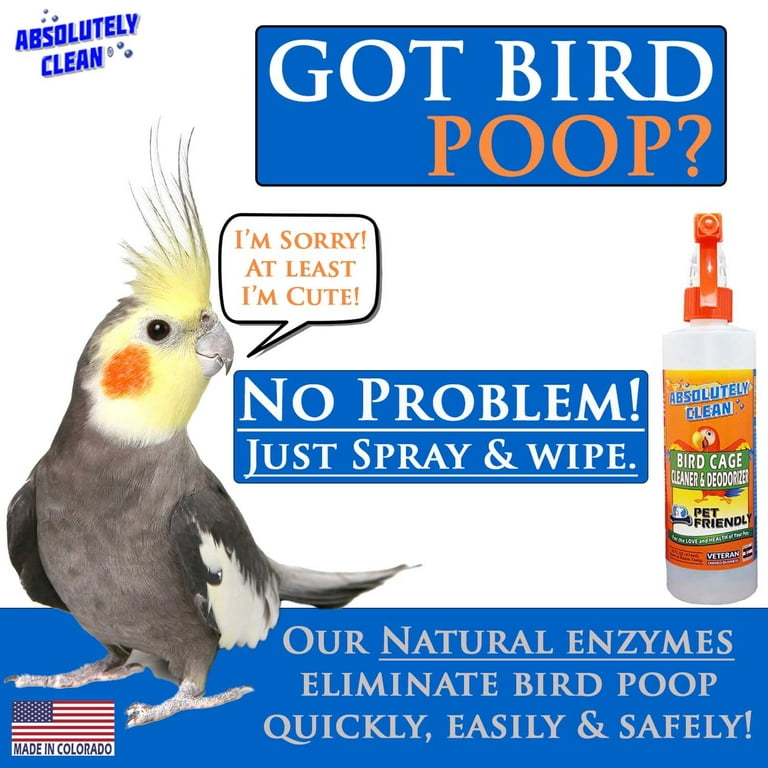  Poop-Off Bird Poop Remover Sprayer, 32-Ounce 2 Pack : Pet  Supplies
