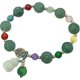 thumbnail image 1 of Pulsera Wu Lou/Hu Lou china hecha a mano con Feng Shui para la salud y la protección (VERDE), 1 of 5